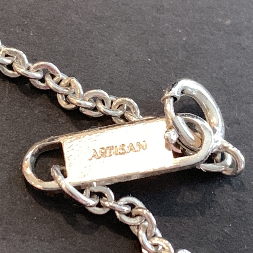 Two necklaces w/ American Eagle pendants One marked “Artisan” - Picture 9 of 10